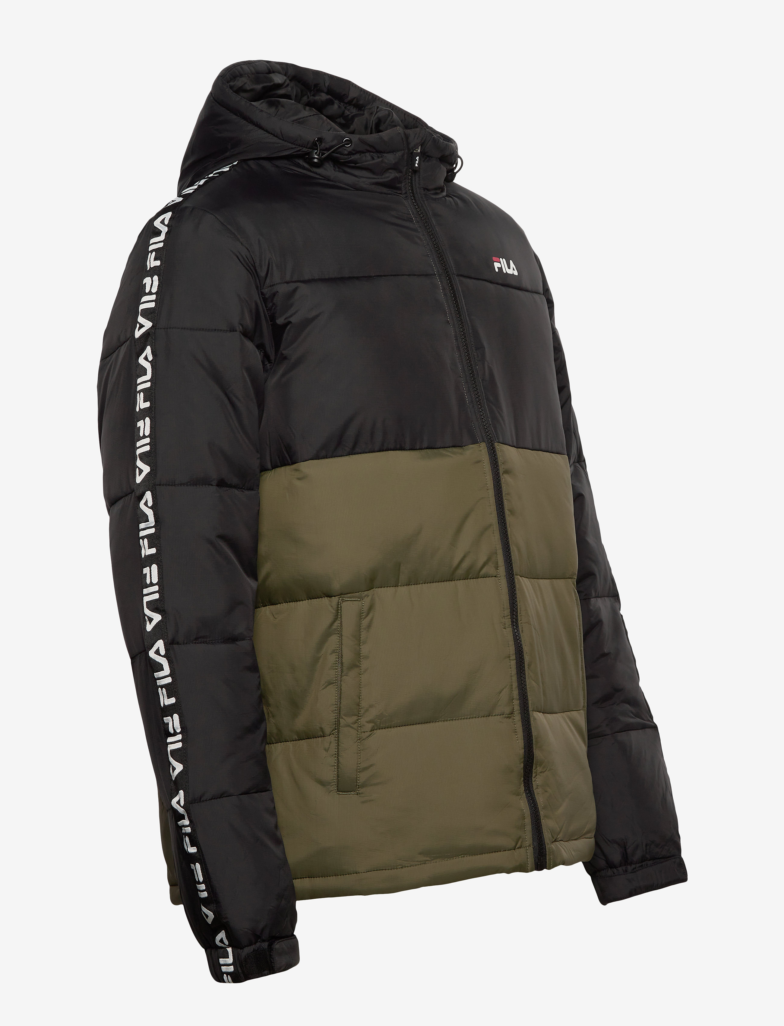 FILA - MEN TANNER tape puffer jacket - grape leaf-black - 3