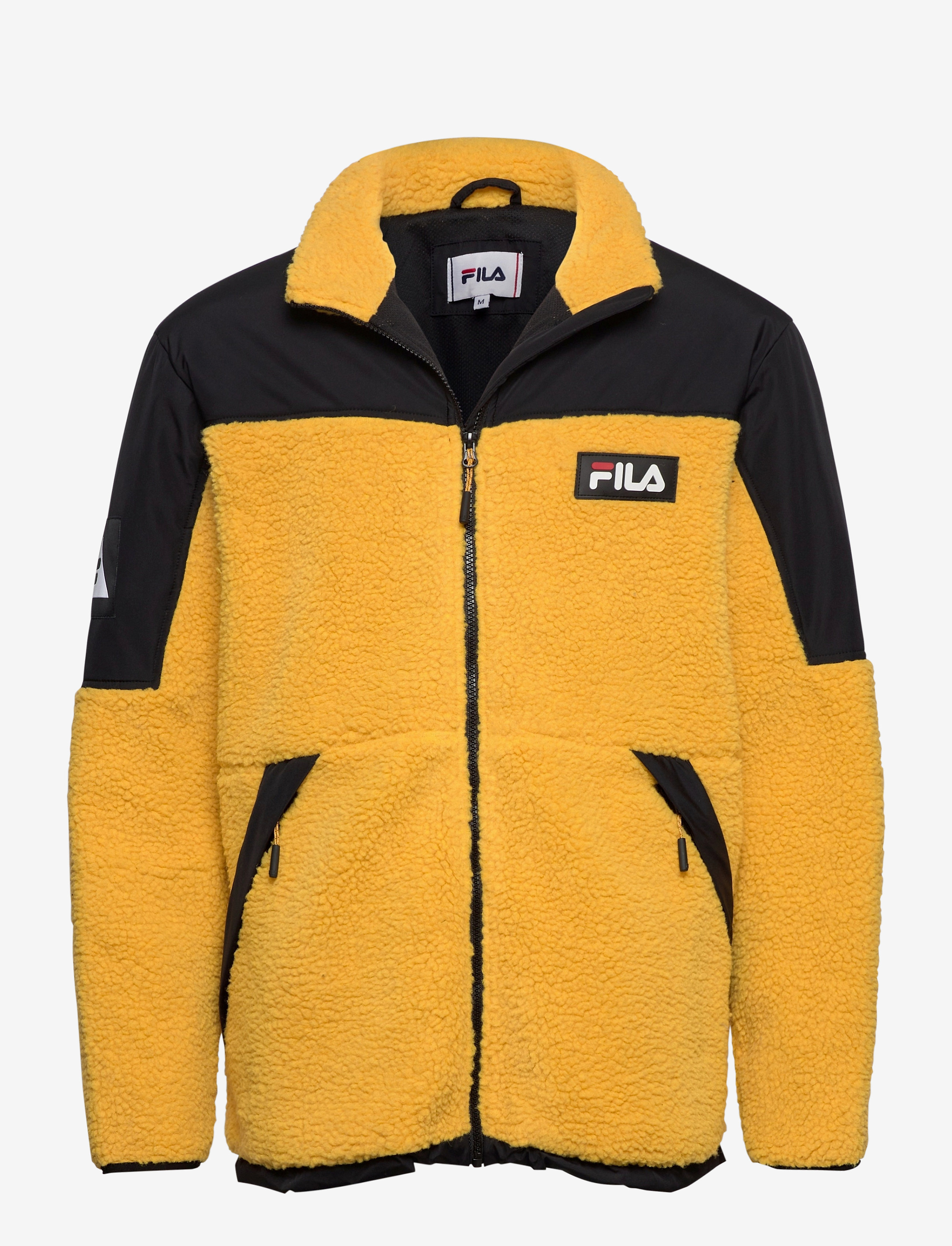 FILA - MEN MANOLO sherpa fleece jacket - nugget gold-black - 0