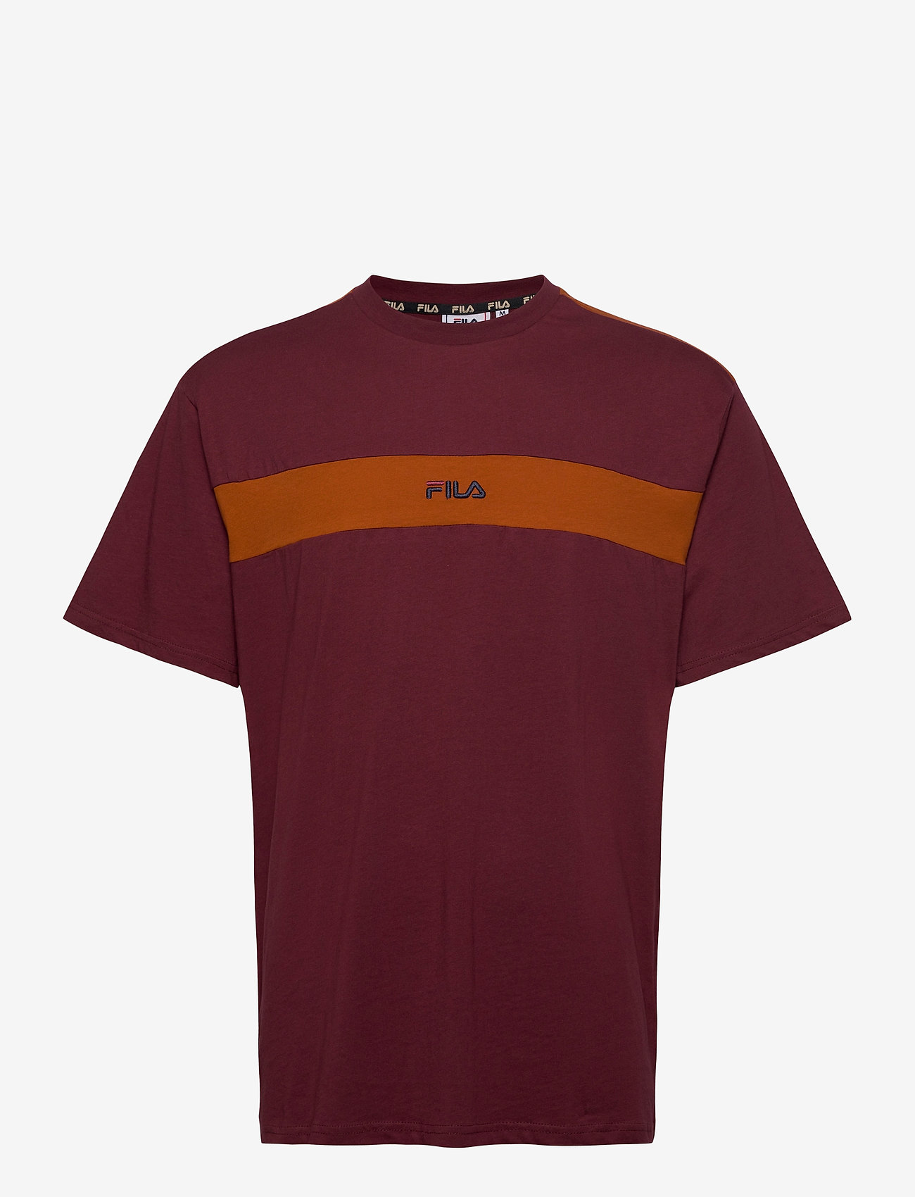 MEN WARD dropped shoulder tee - TAWNY PORT-CINNAMON STICK