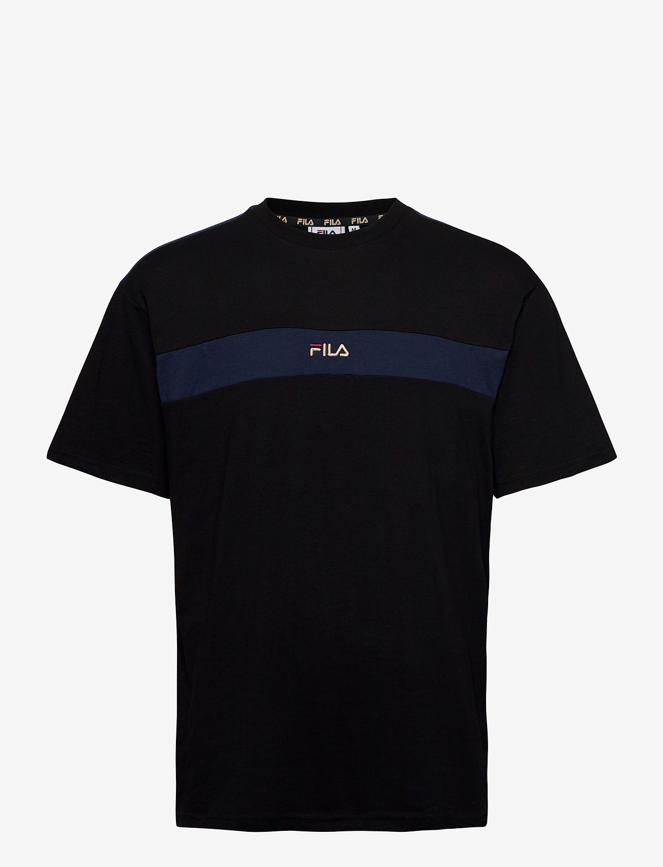 FILA - MEN WARD dropped shoulder tee - black-black iris - 0