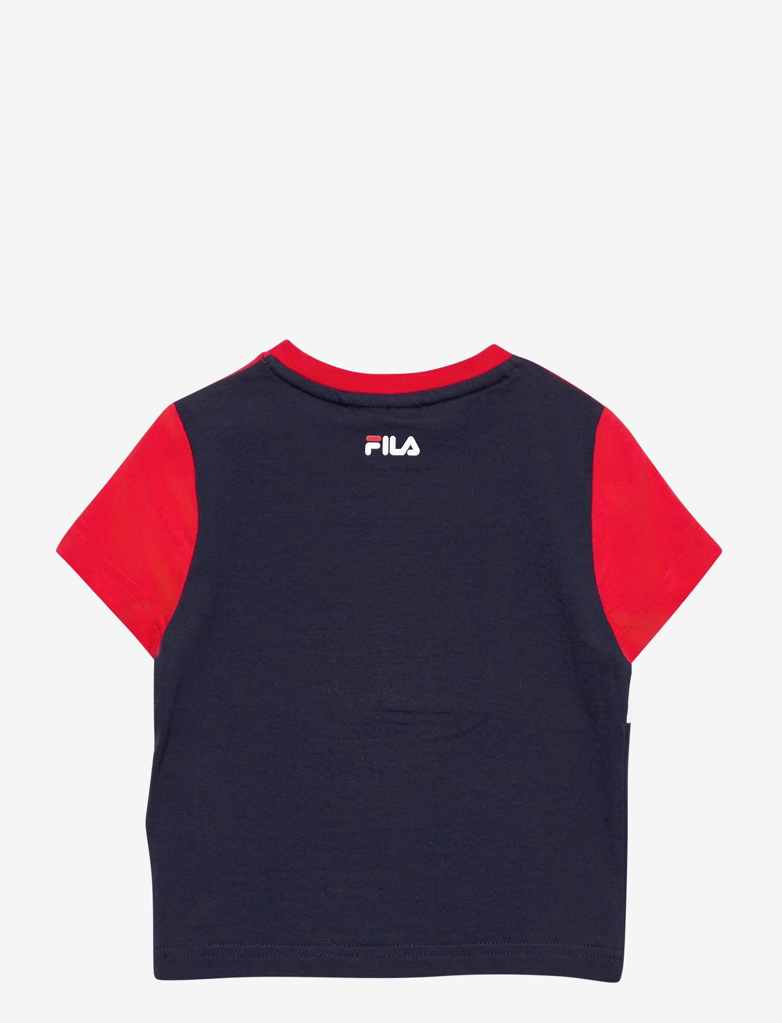 FILA - THEA blocked tee - black iris-true red-bright white - 1