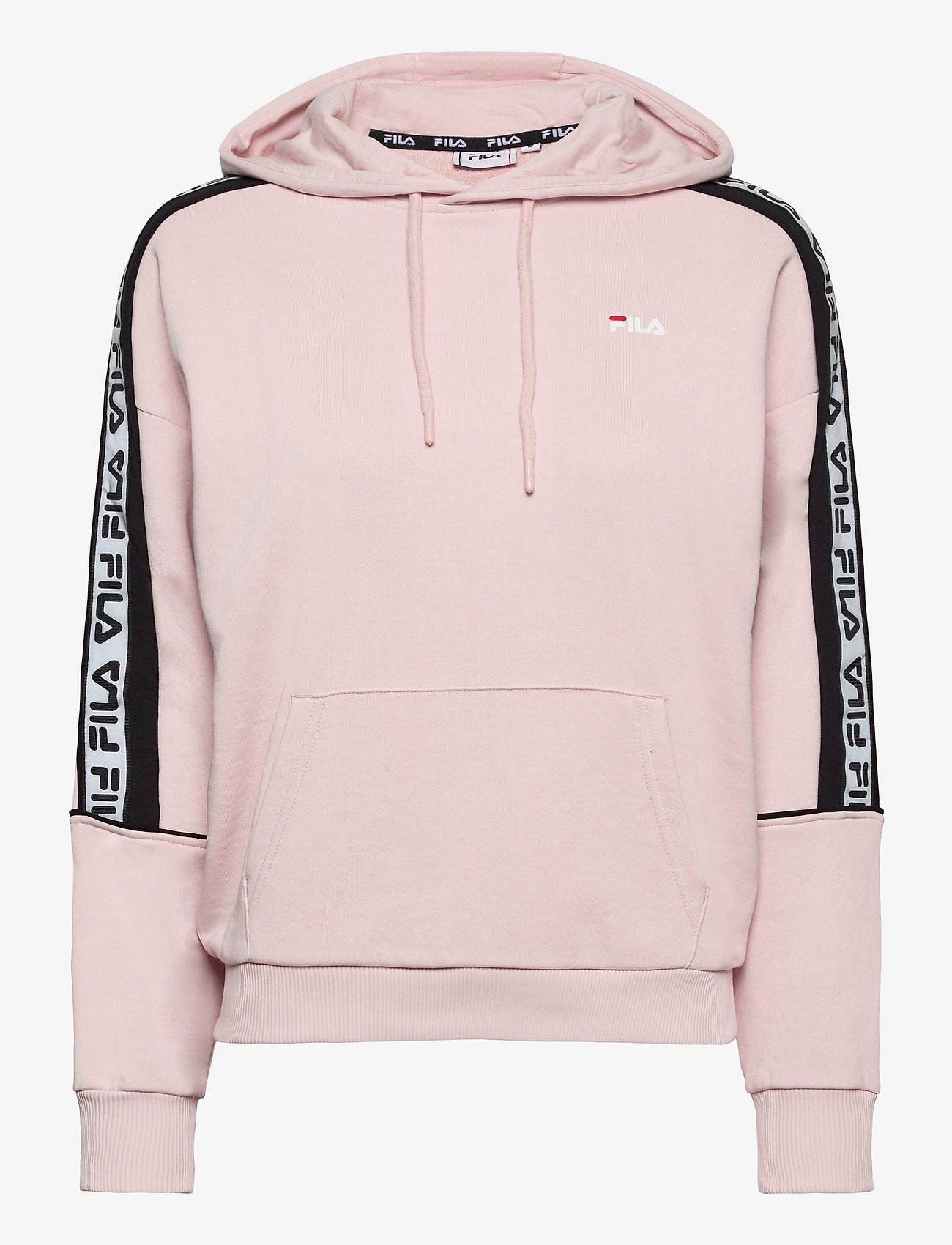 FILA - WOMEN TAZARA reflective taped hoody - sepia rose-black - 0