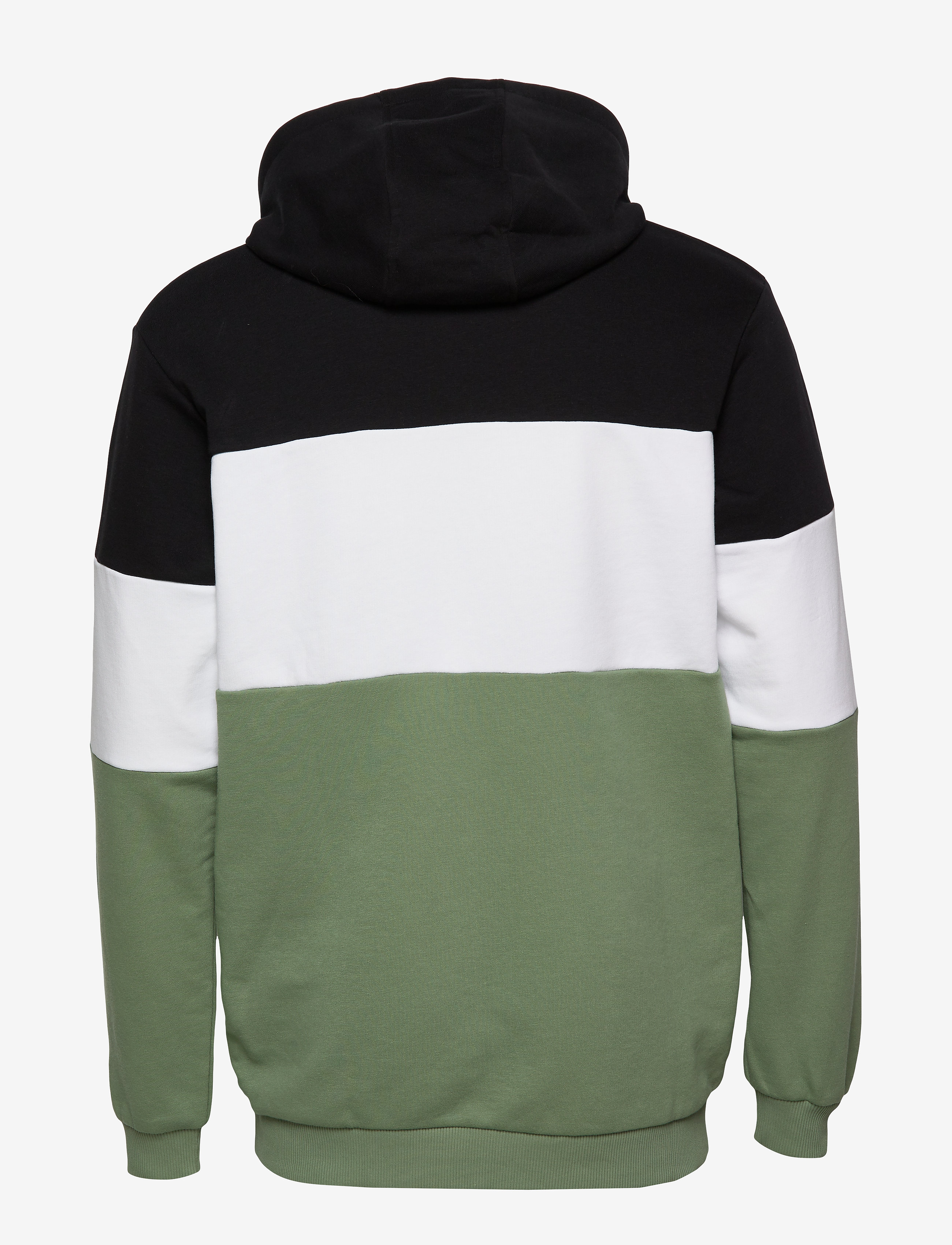 FILA - MEN NIGHT blocked hoody - black-sea spray-bright white - 1