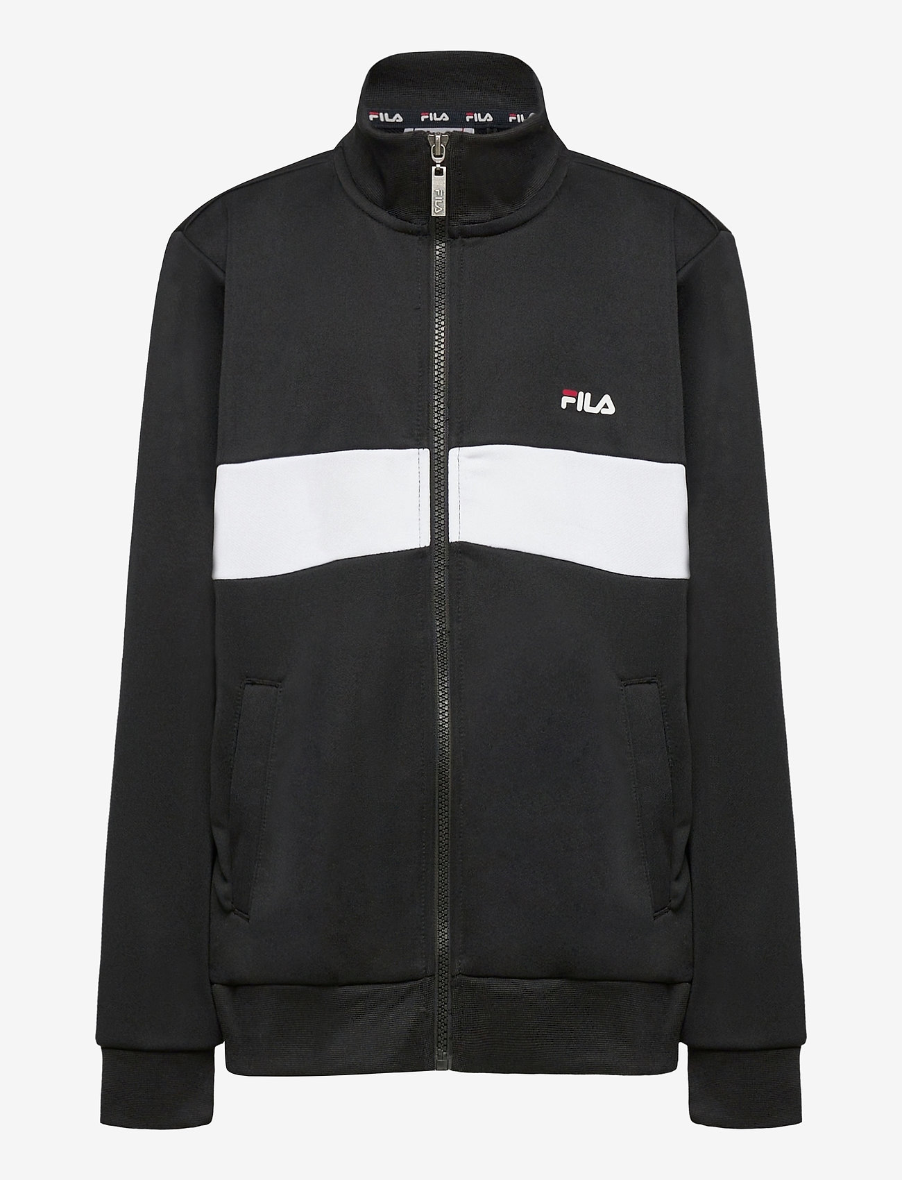 FILA - TEENS MANOLO track jacket - black-bright white - 0