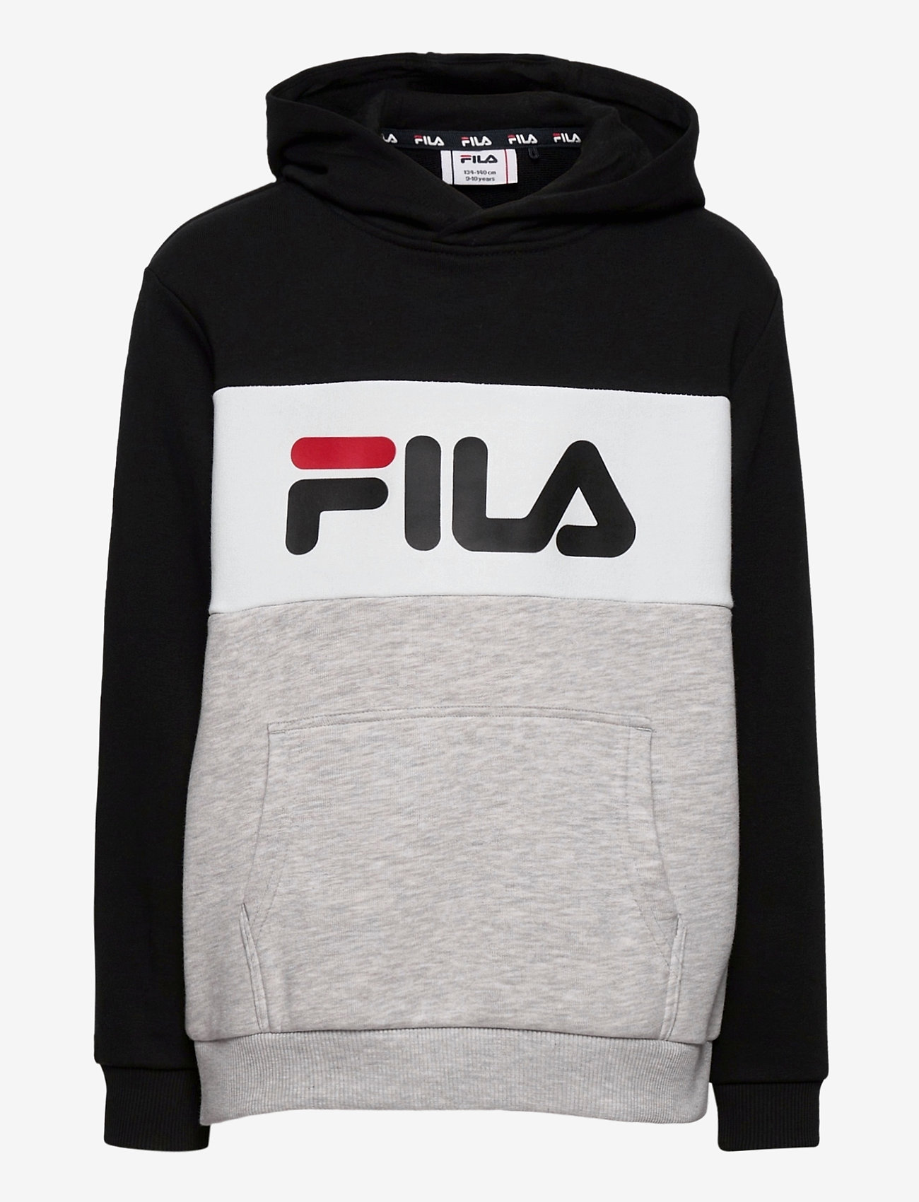 FILA - TEENS VIOLA hoody - black-light grey mel.-bright white - 0