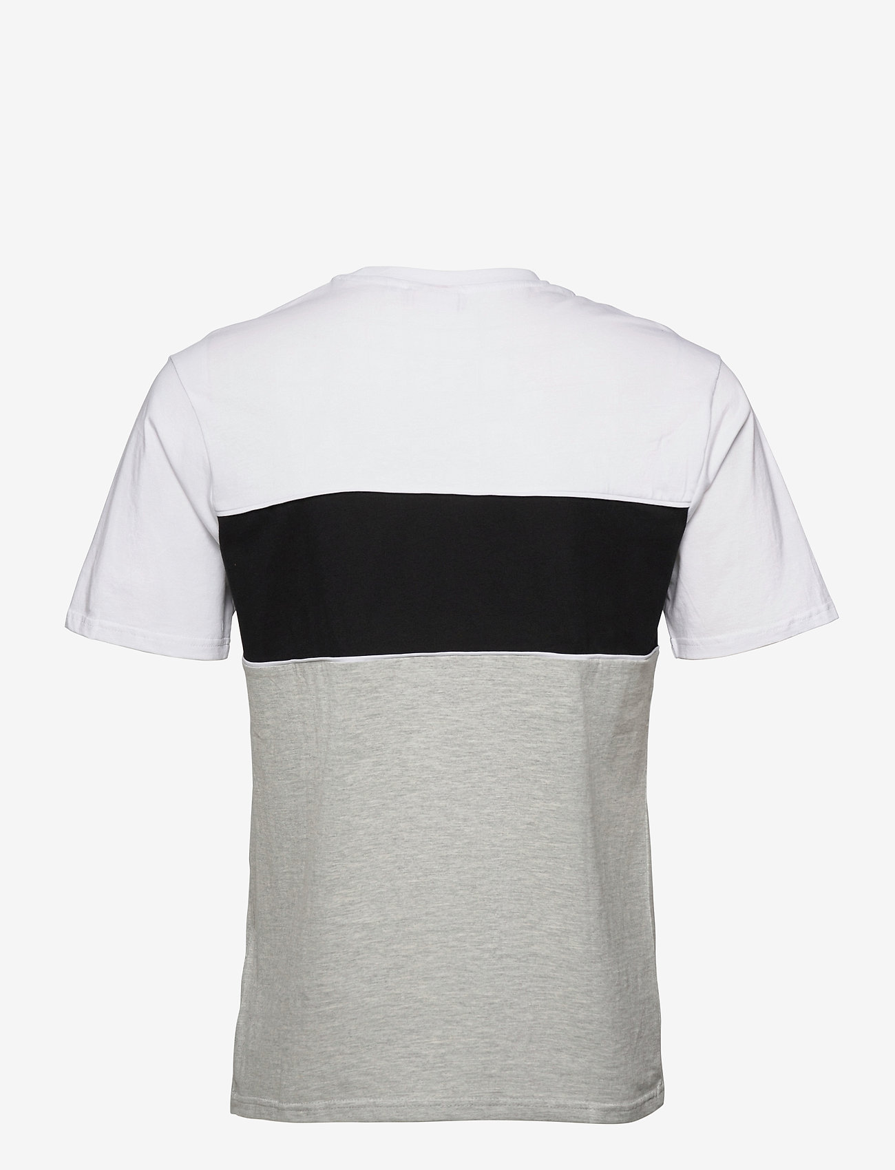FILA - MEN ANOKI blocked tee - light grey melange bros-bright white-black - 1