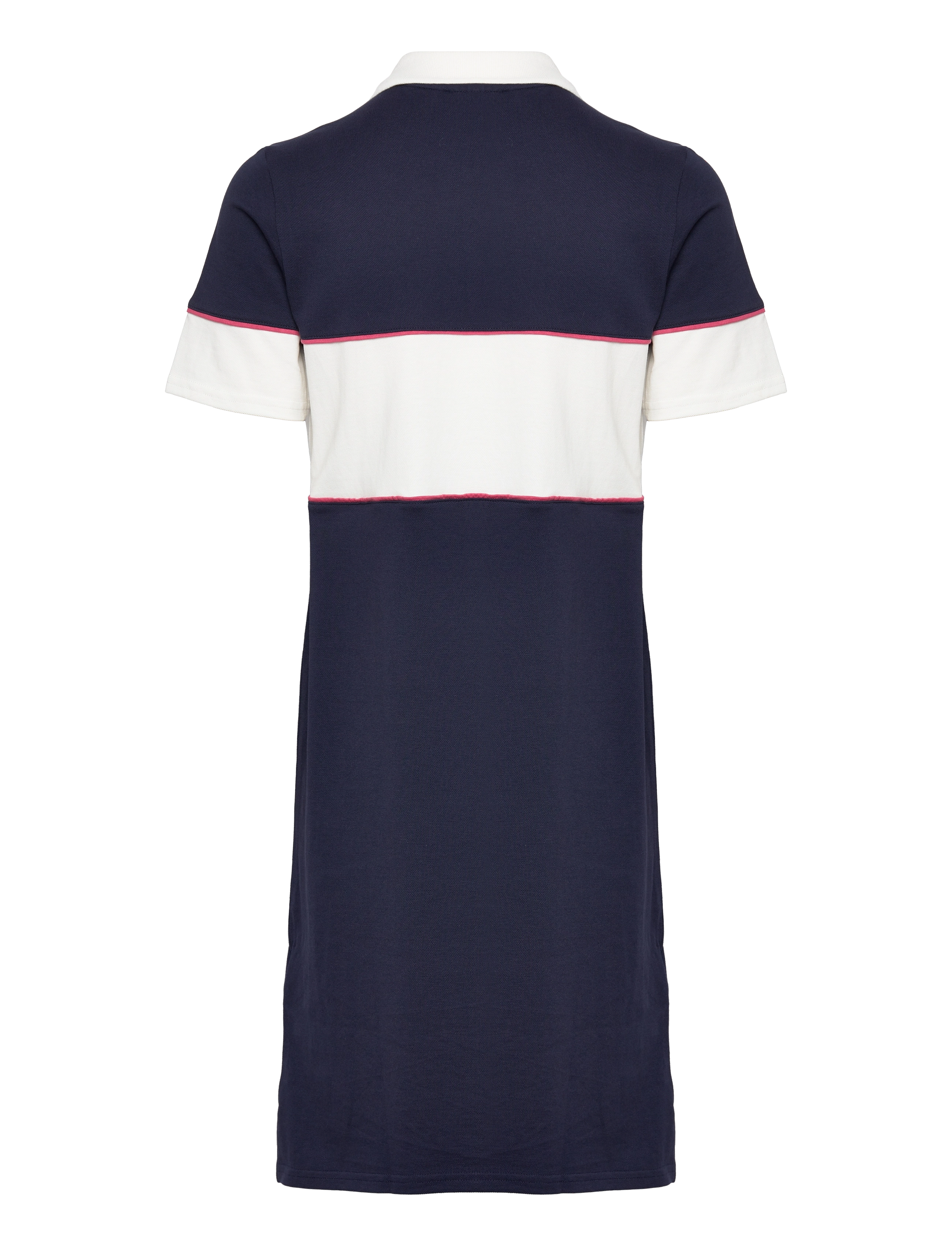 FILA - WOMEN CATON polo tee dress - black iris-blanc de blanc - 1