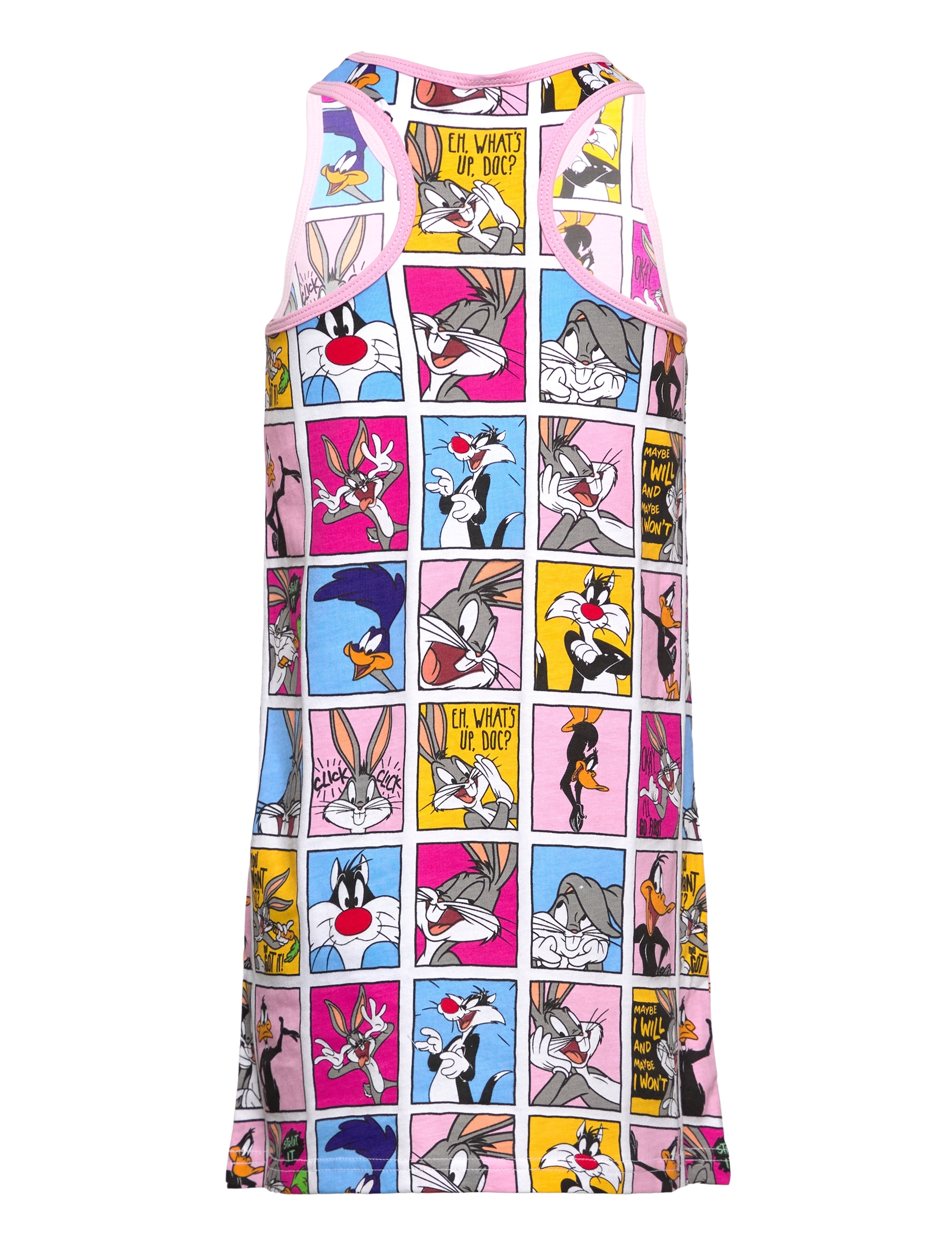 FILA - LABOE AOP tank dress - lilac sachet comic book aop - 1