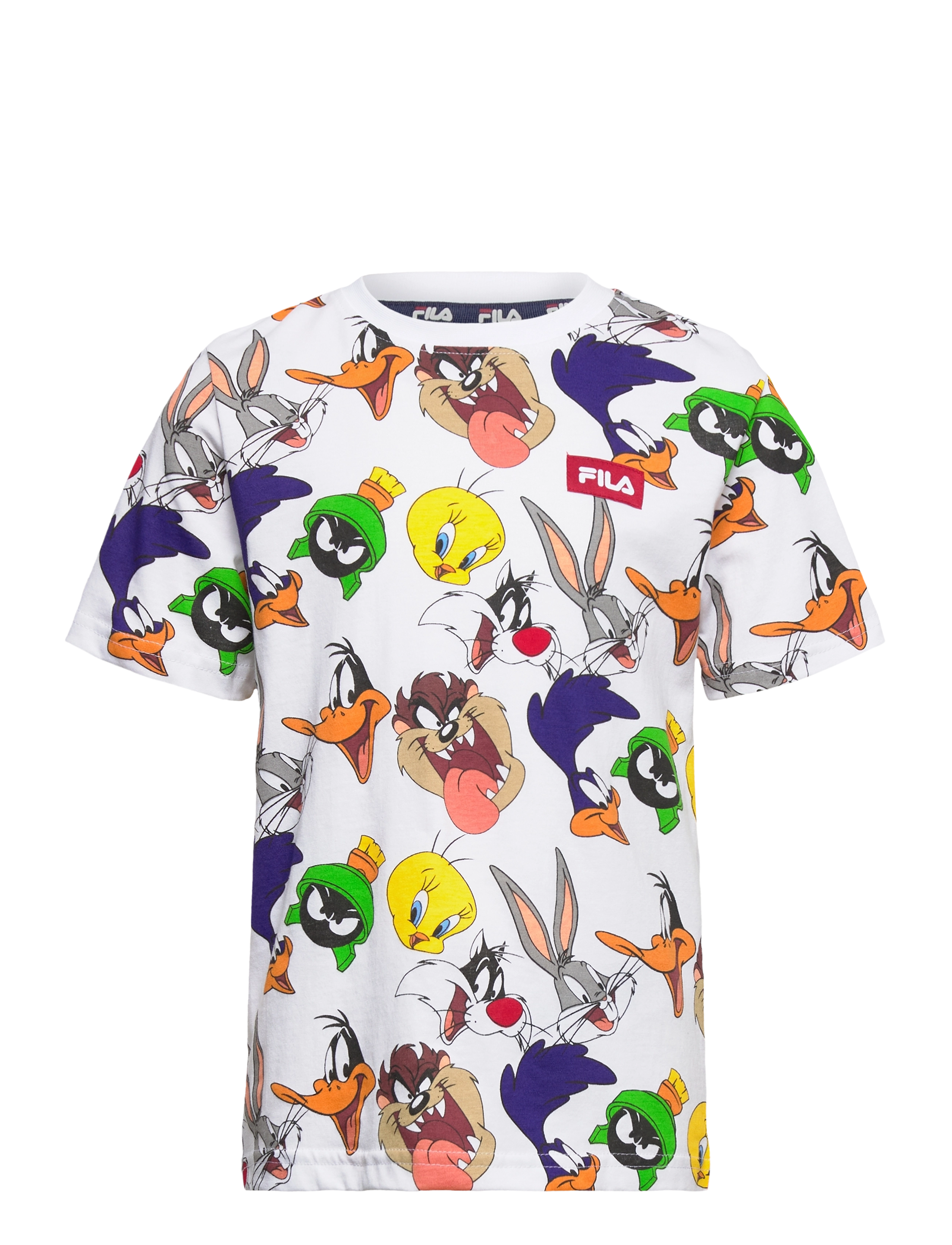 FILA - LAUSNITZ AOP tee - bright white wb family aop - 0