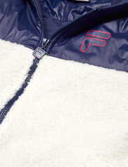 FILA - BORDEAUX sherpa jacket - multino audinio striukės - egret-medieval blue - 2