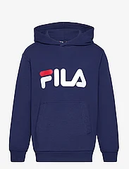 FILA - BAJONE classic logo hoody - džemperiai su gobtuvu - medieval blue - 0