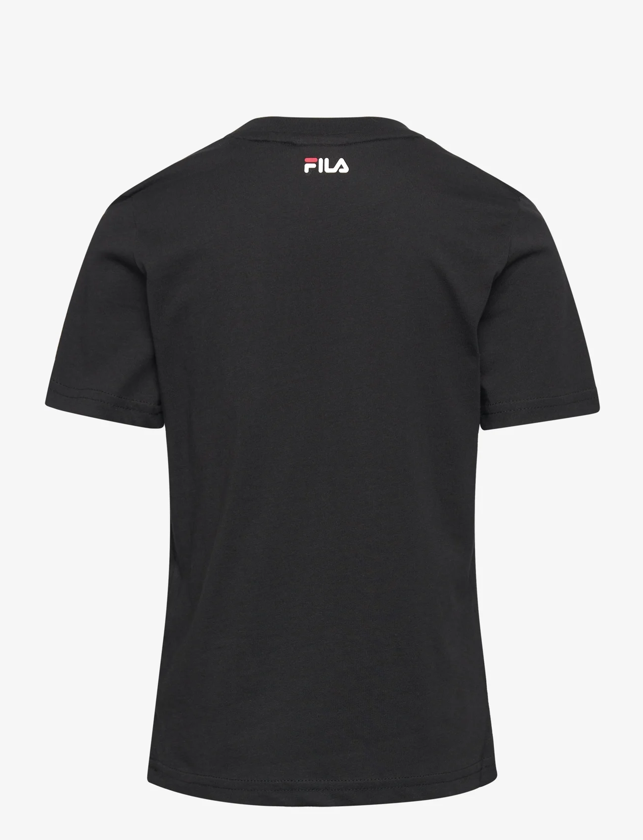 FILA - BAIA MARE classic logo tee - kortärmade t-shirts - black - 1