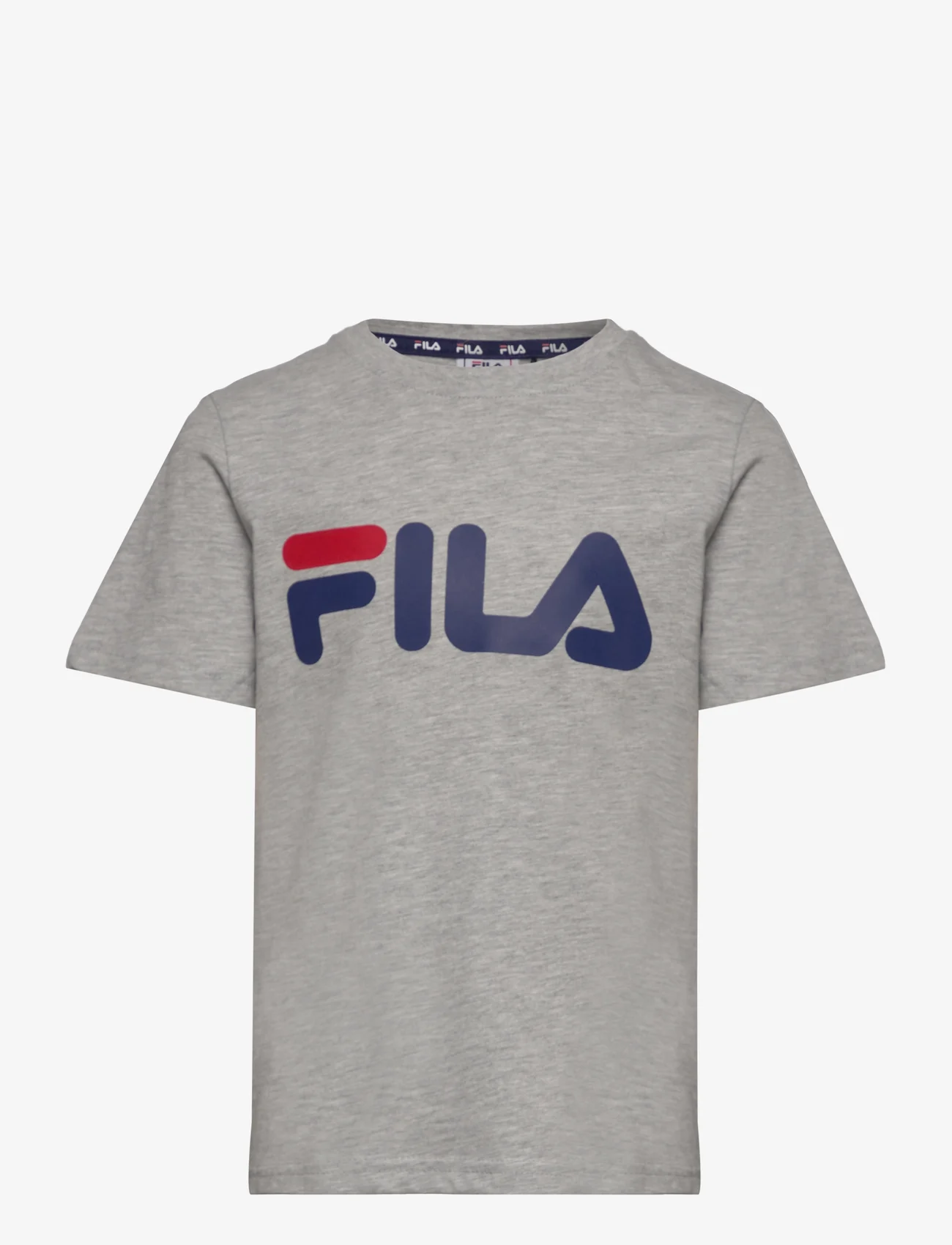 FILA - BAIA MARE classic logo tee - kortermede t-skjorter - light grey melange - 0