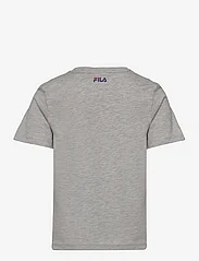FILA - BAIA MARE classic logo tee - kortärmade t-shirts - light grey melange - 1