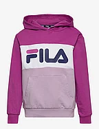 BAGANA blocked hoody - FAIR ORCHID-PURPLE ORCHID-BRIGHT WHITE
