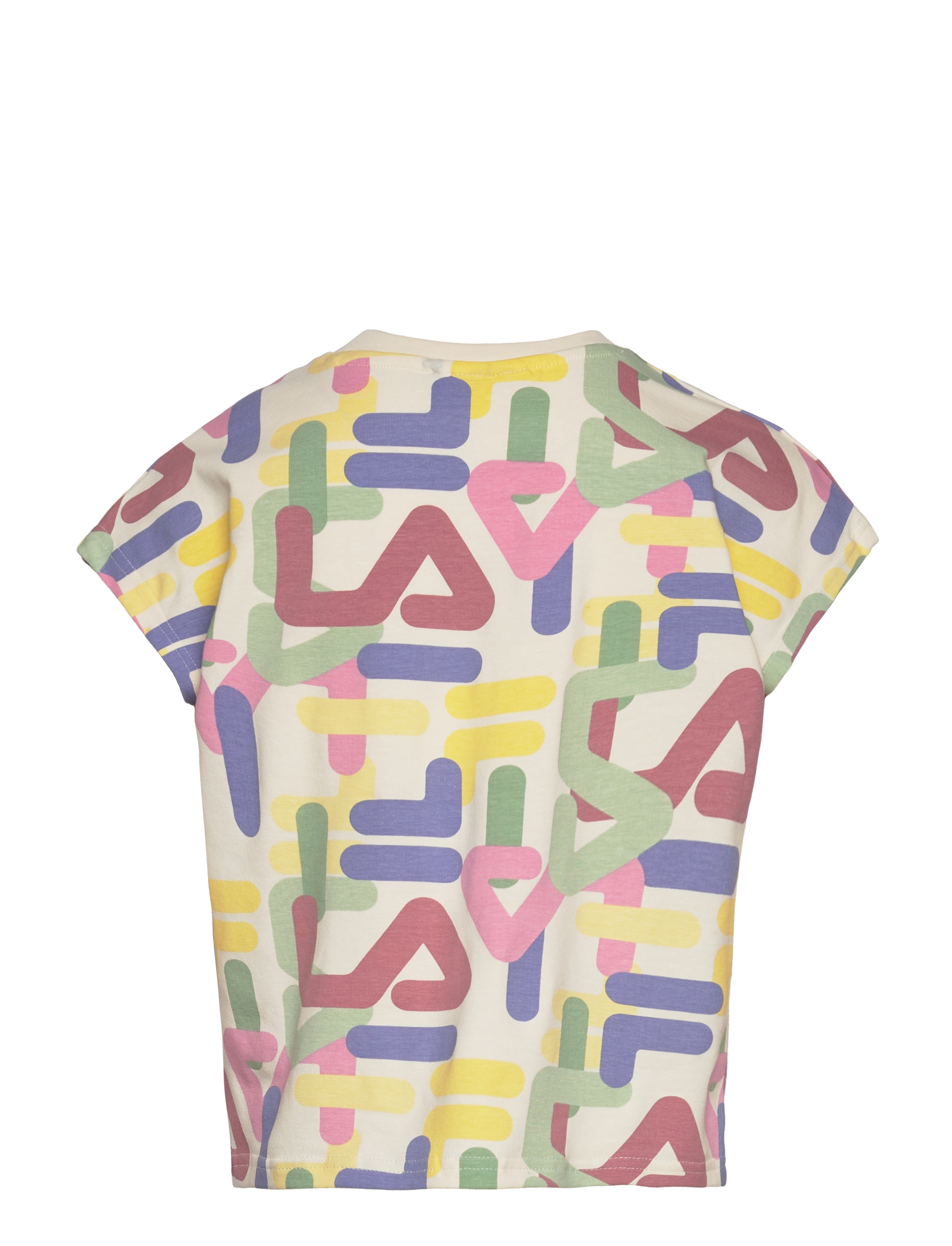 FILA - TRIMPORT AOP wide tee - antique white letter aop - 1