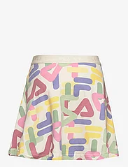 FILA - TUCHENBACH AOP skirt incl. shorts - short skirts - antique white letter aop - 1