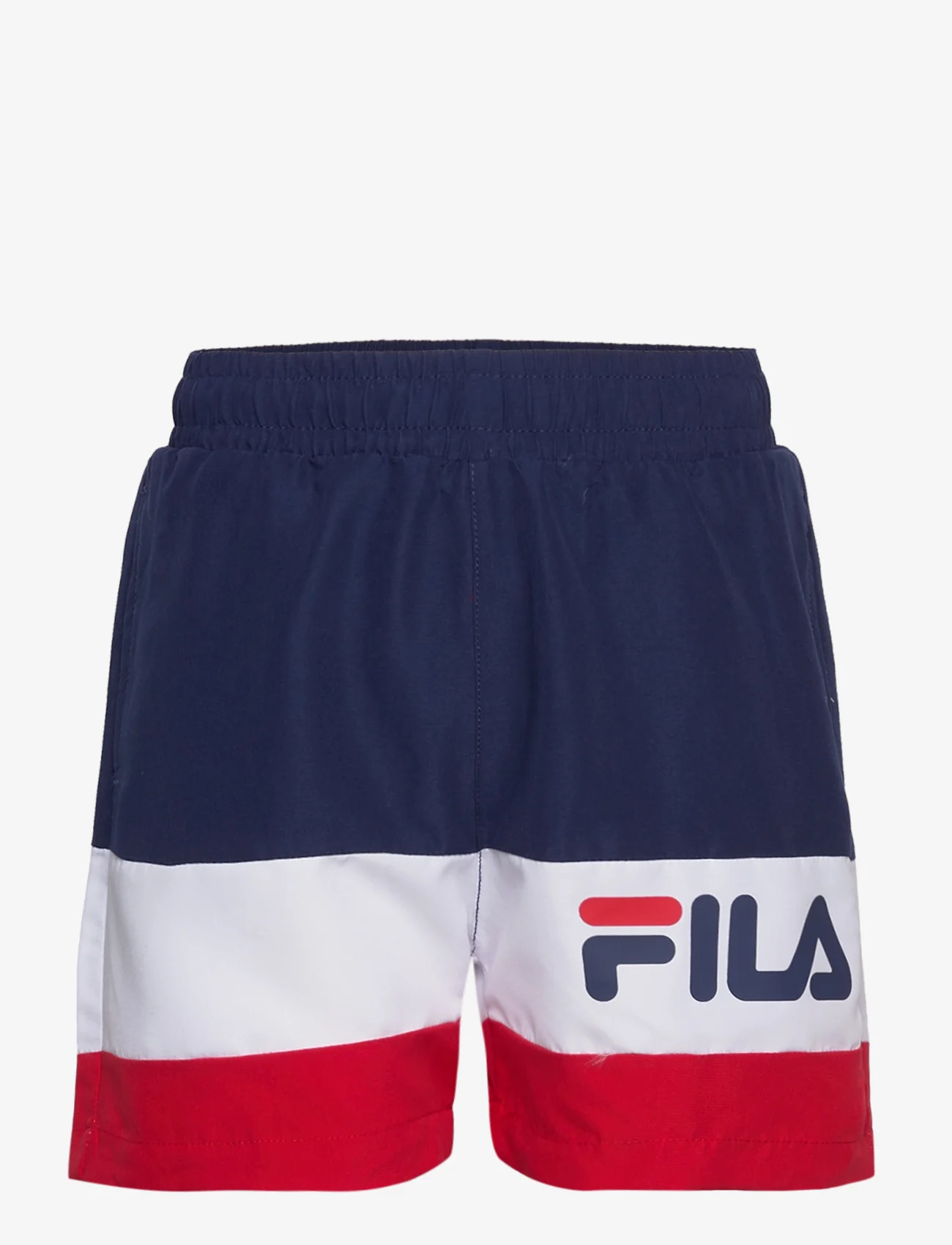 FILA - LANGULA beach shorts - shorts - medieval blue-bright white-true red - 0