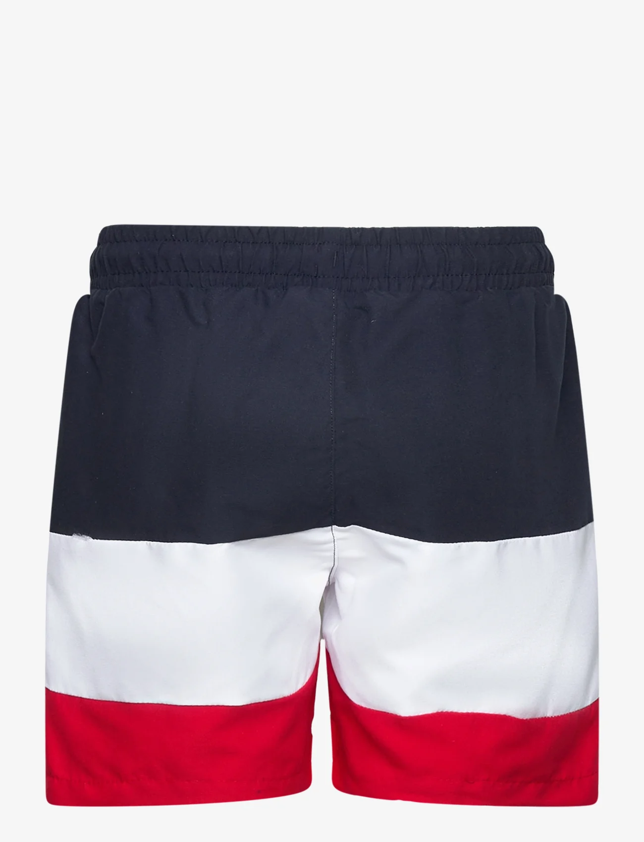 FILA - LANGULA beach shorts - swim shorts - black iris-bright white-true red - 1