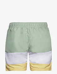 FILA - LANGULA beach shorts - swim shorts - silt green-bright white-pale banana - 1
