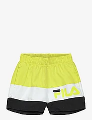FILA - LANGULA beach shorts - sommerschnäppchen - evening primrose-bright white-black - 0
