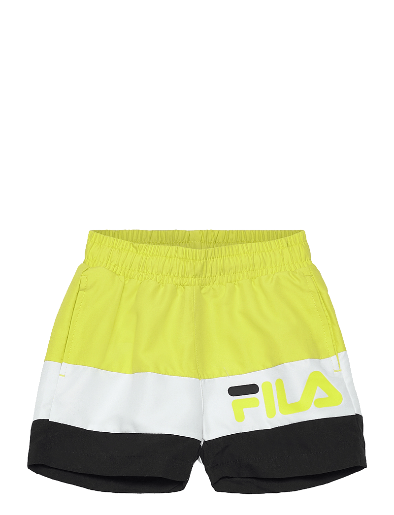 FILA - LANGULA beach shorts - badebukser - evening primrose-bright white-black - 0