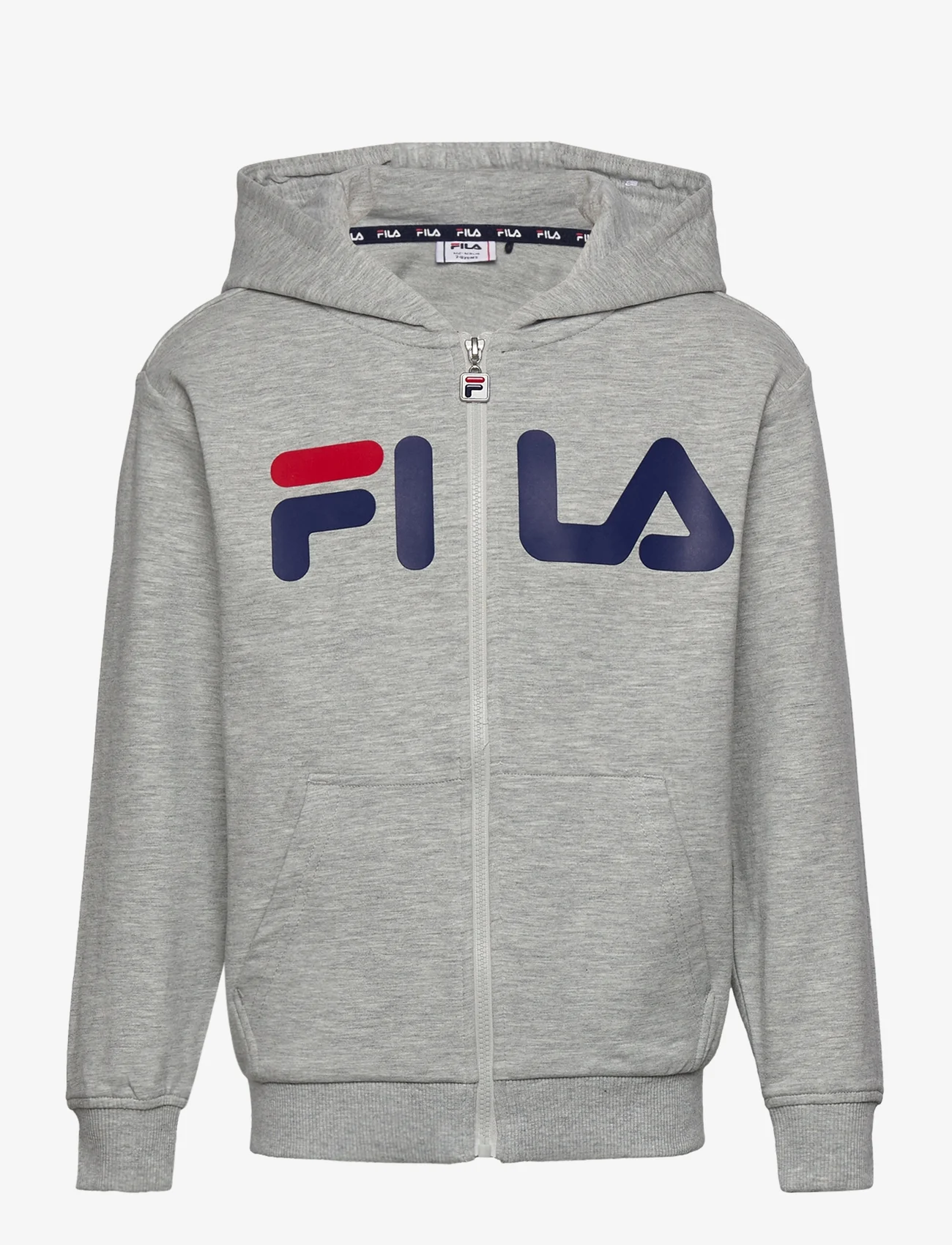 FILA - BALGE classic logo zip hoody - džemperi ar kapuci - light grey melange - 0