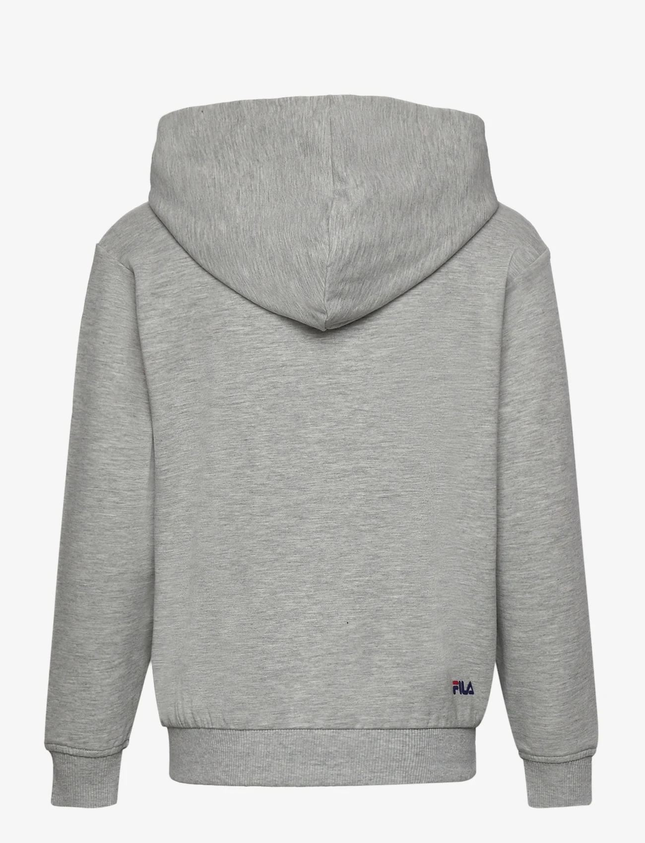 FILA - BALGE classic logo zip hoody - džemperi ar kapuci - light grey melange - 1