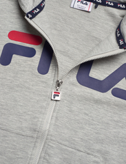 FILA - BALGE classic logo zip hoody - huvtröjor - light grey melange - 2