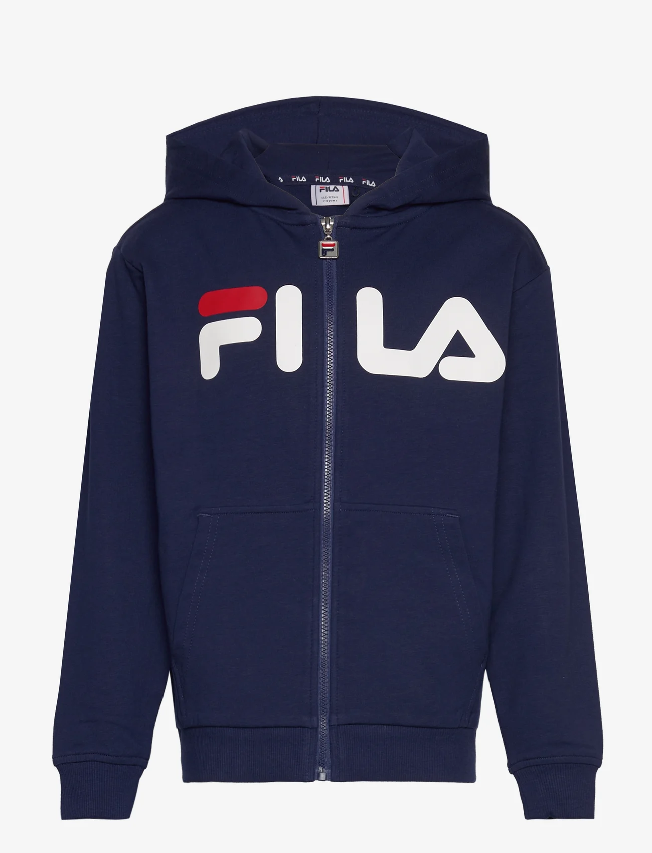 FILA - BALGE classic logo zip hoody - džemperiai su gobtuvu - medieval blue - 0