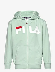 FILA - BALGE classic logo zip hoody - hættetrøjer - silt green - 0
