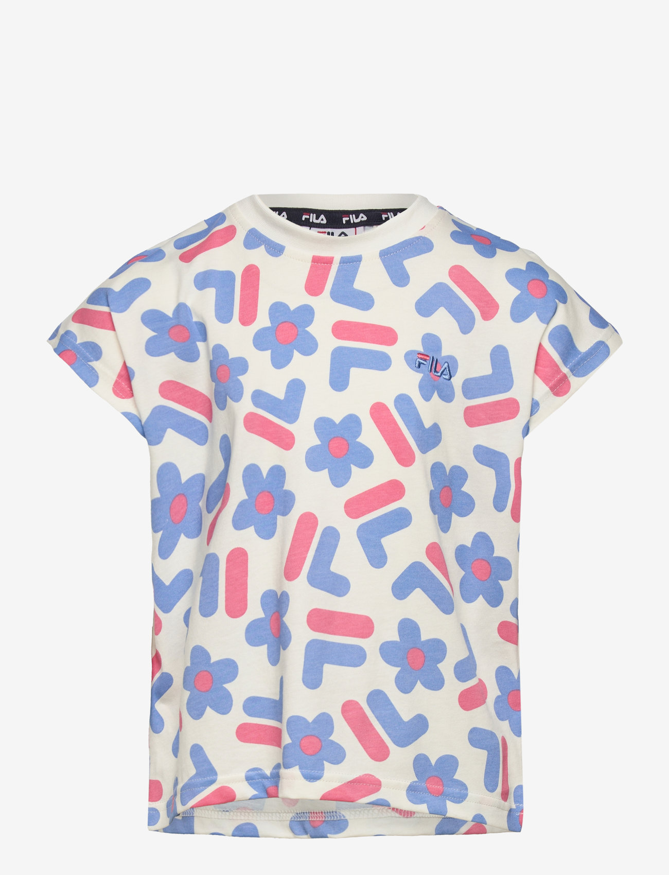 FILA - LAMPADEN AOP wide tee - antique white f flower aop - 0