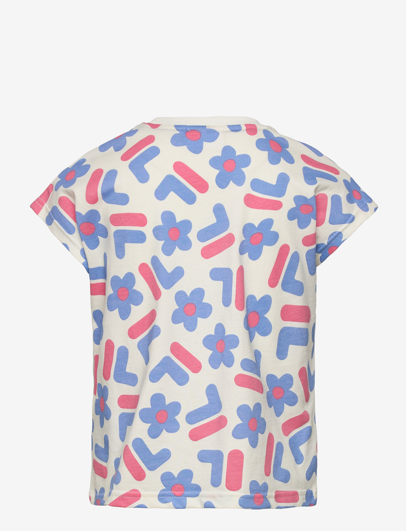 FILA - LAMPADEN AOP wide tee - antique white f flower aop - 1
