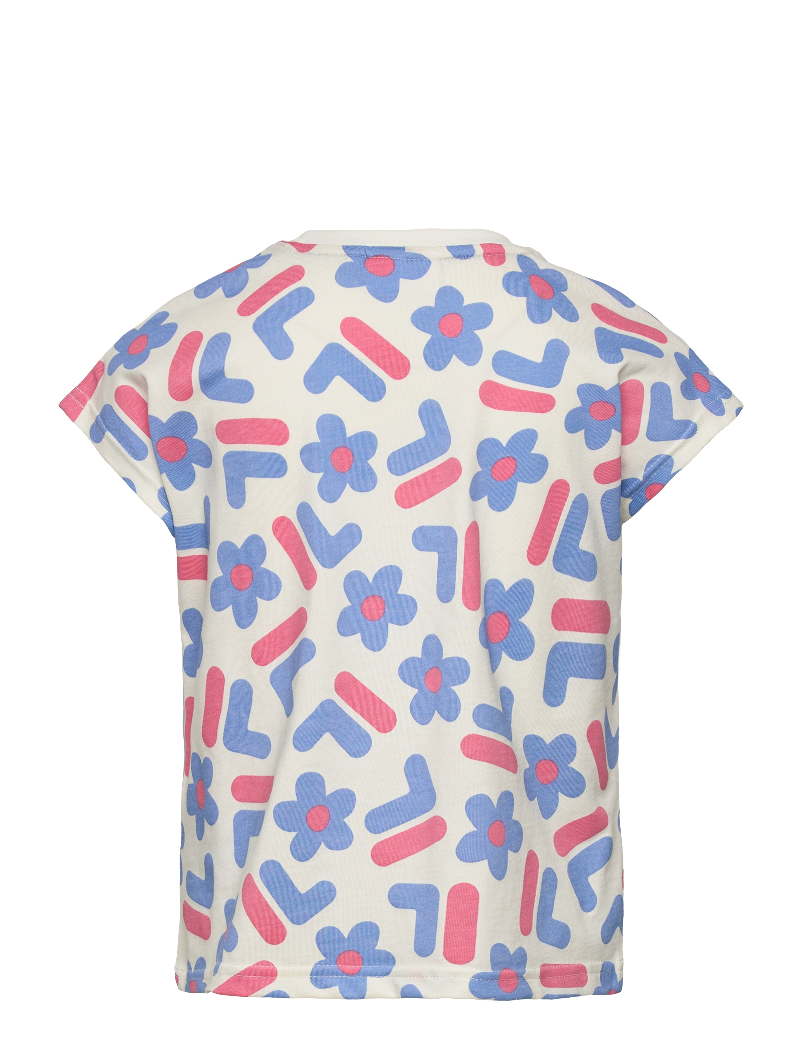 FILA - LAMPADEN AOP wide tee - antique white f flower aop - 1