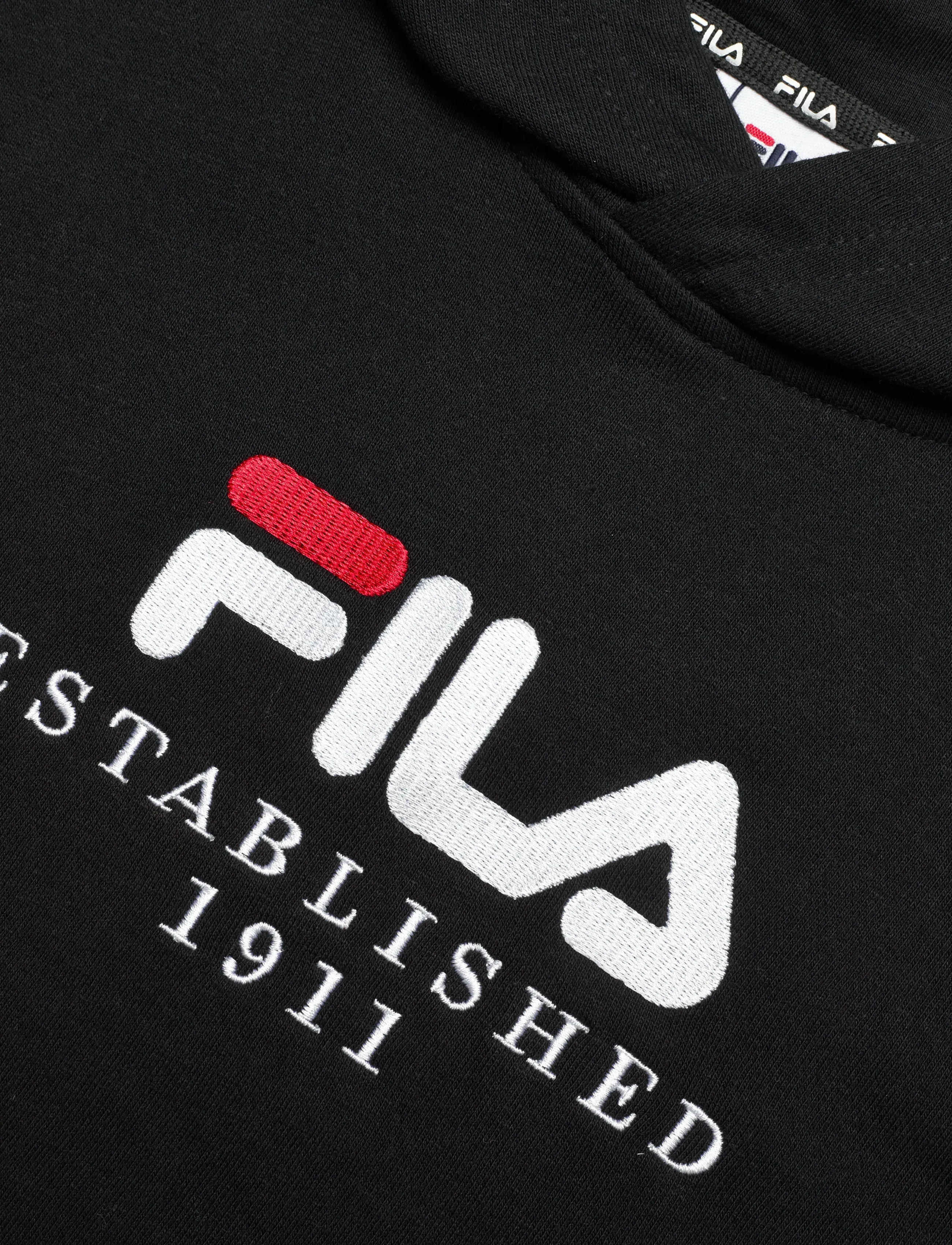 FILA - BENNA regular logo hoodie - kapuzenpullover - black - 2
