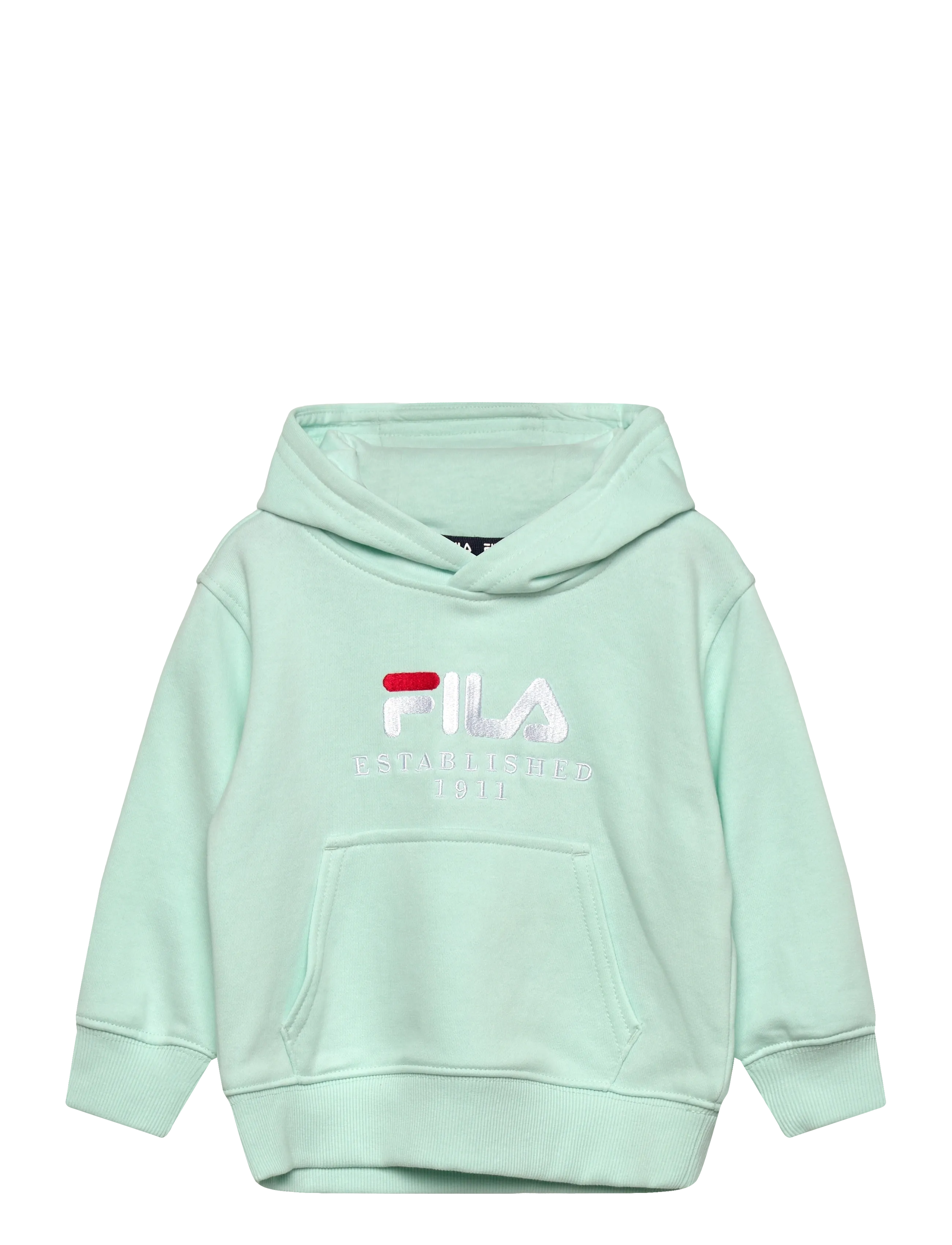 FILA Benna Regular Logo Hoodie, Børn, Logo Hættetrøje, Blå, Str: 122-128