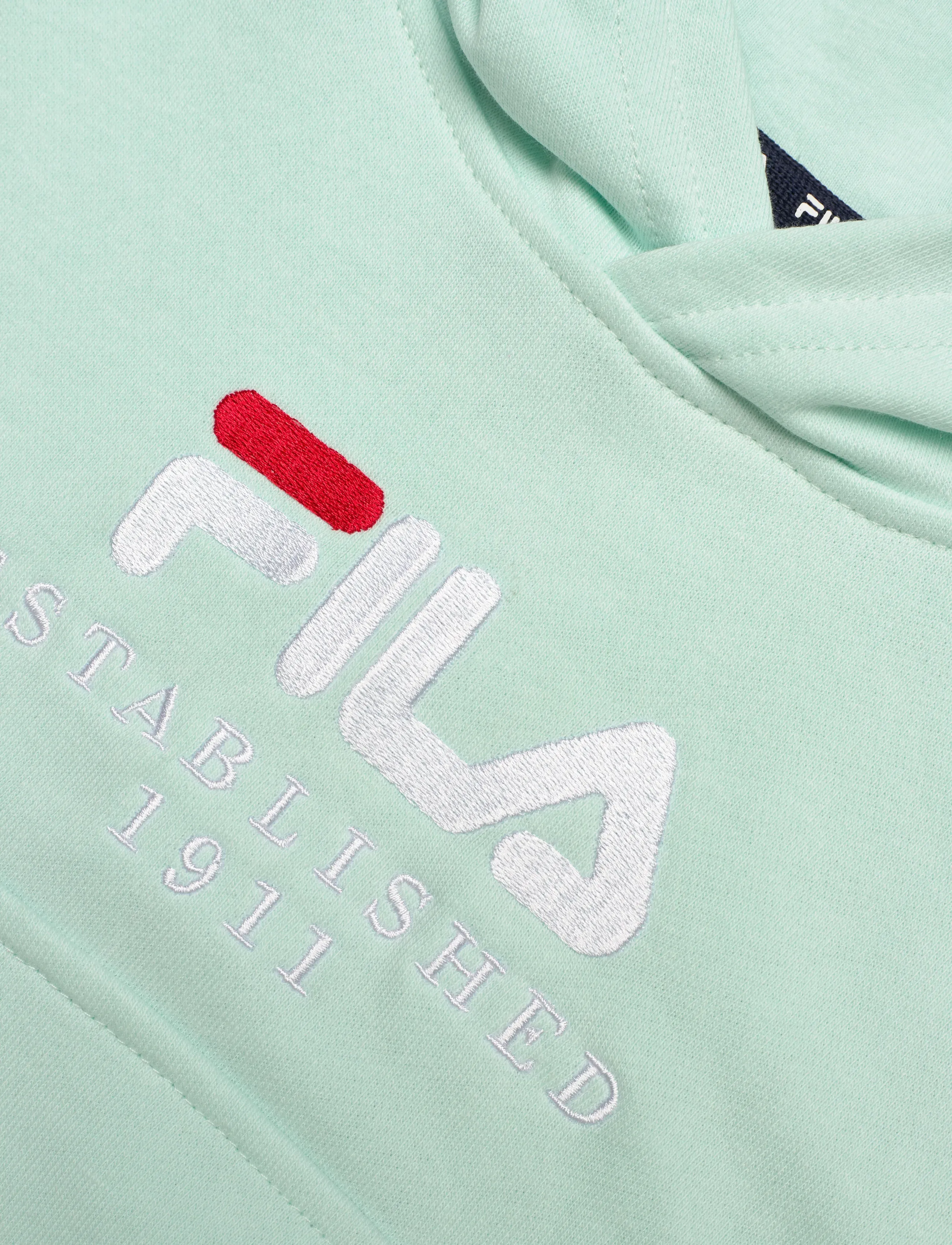 FILA - BENNA regular logo hoodie - hoodies - soothing sea - 2