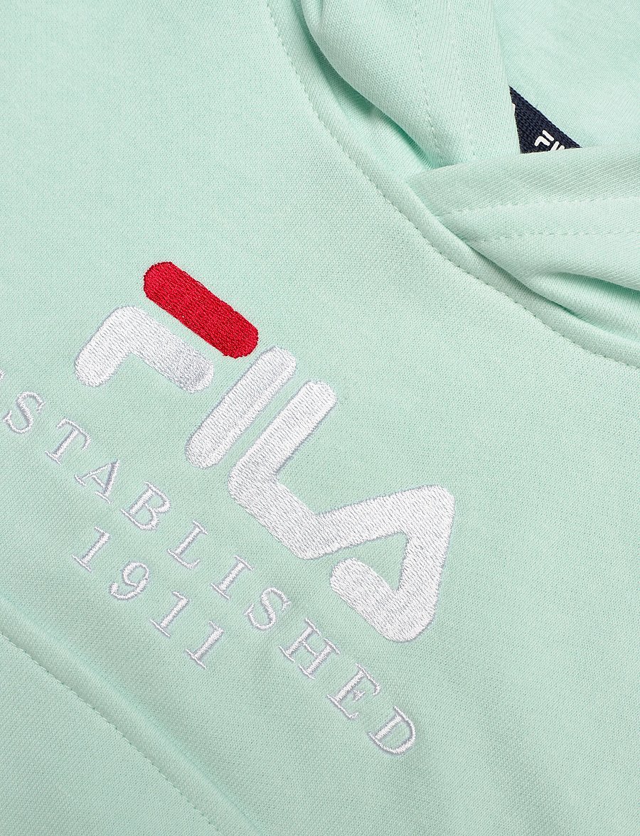FILA - BENNA regular logo hoodie - kapuzenpullover - soothing sea - 2