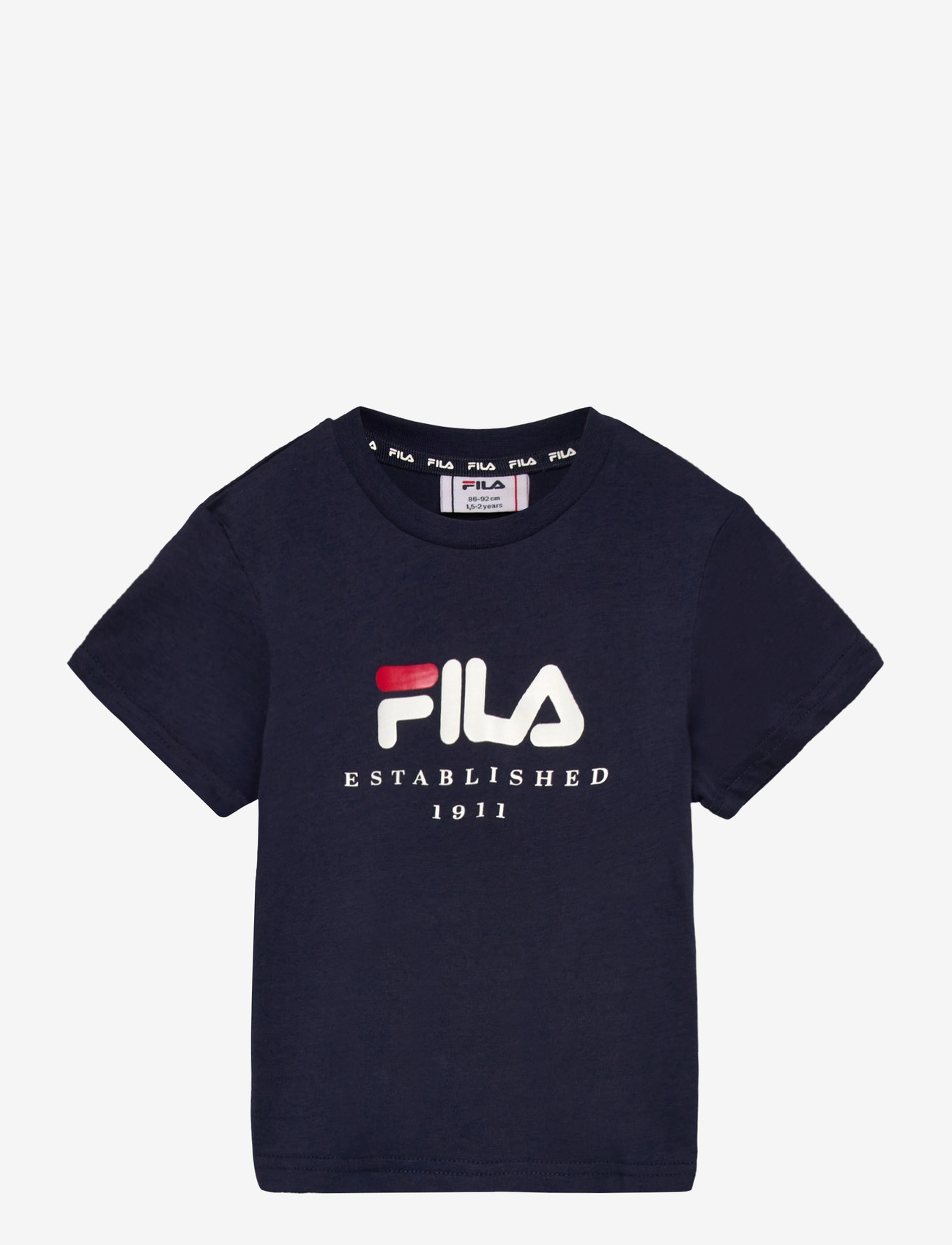 FILA - BENNA regular logo t-shirt - lühikeste varrukatega t-särgid - black iris - 0