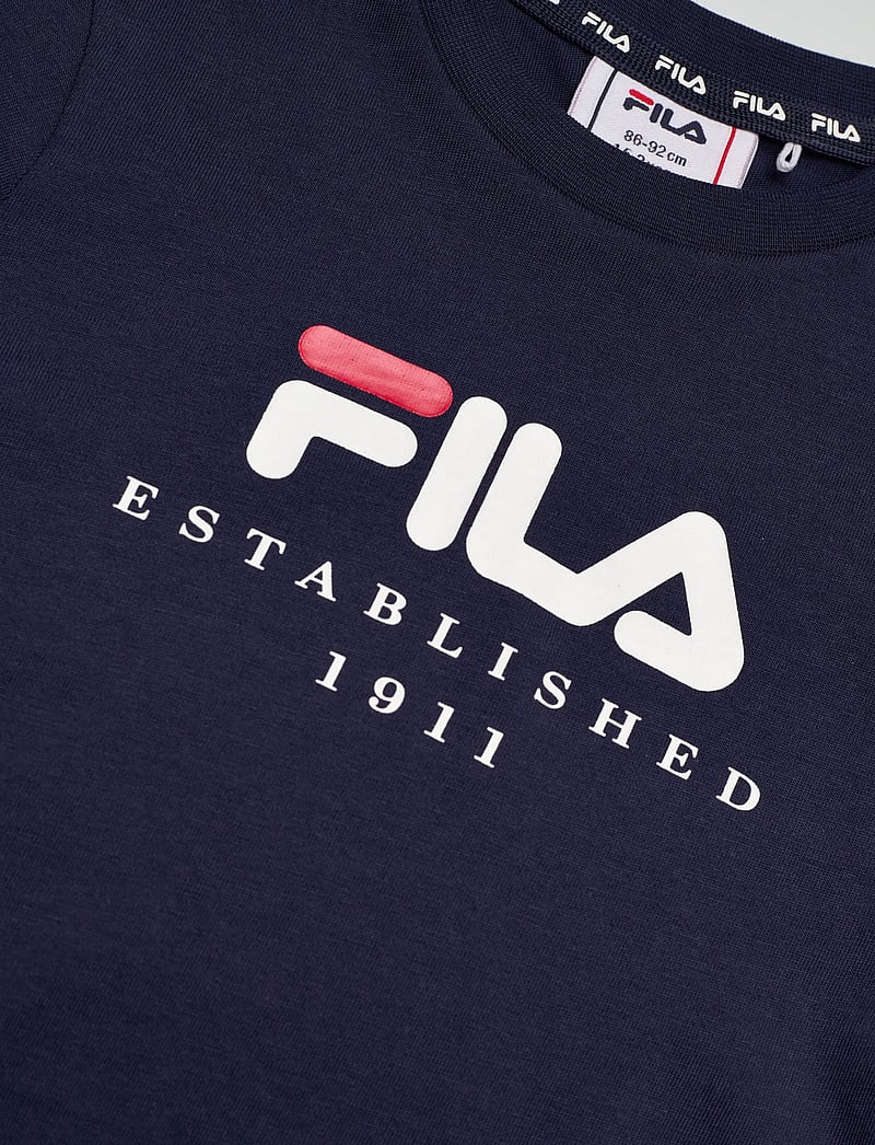 FILA - BENNA regular logo t-shirt - kurzärmelig - black iris - 2