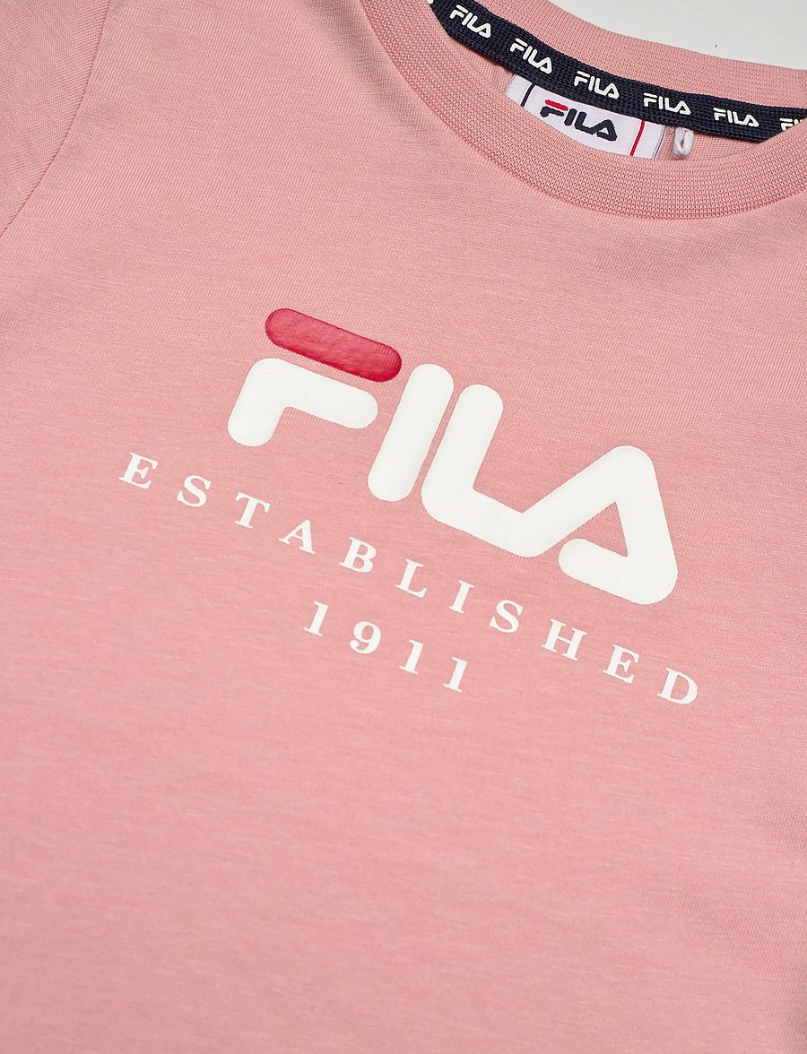 FILA - BENNA regular logo t-shirt - kurzärmelig - mellow rose - 2