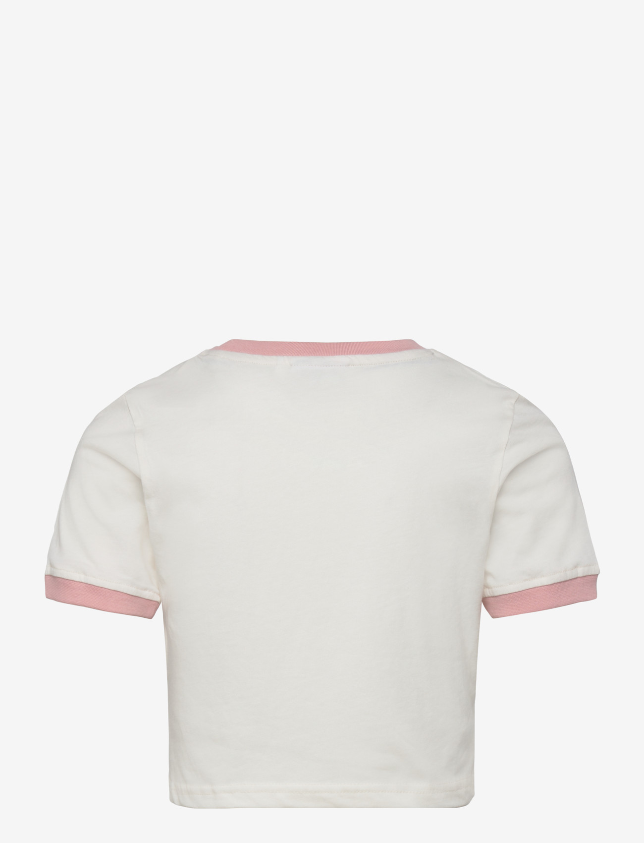 FILA - PRATOLINO cropped ringer t-shirt - kortærmede t-shirts - egret-mellow rose - 1
