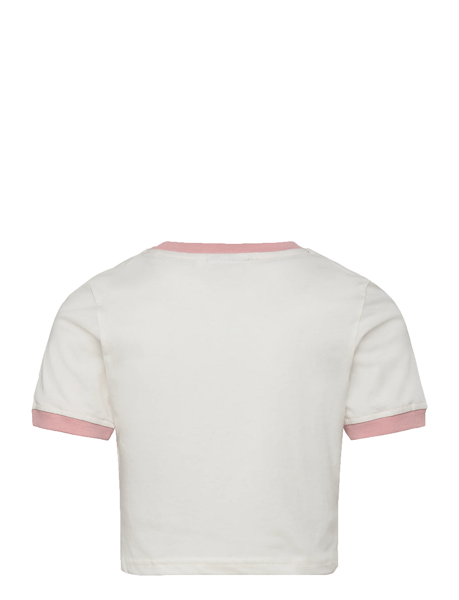 FILA - PRATOLINO cropped ringer t-shirt - t-shirts à manches courtes - egret-mellow rose - 1
