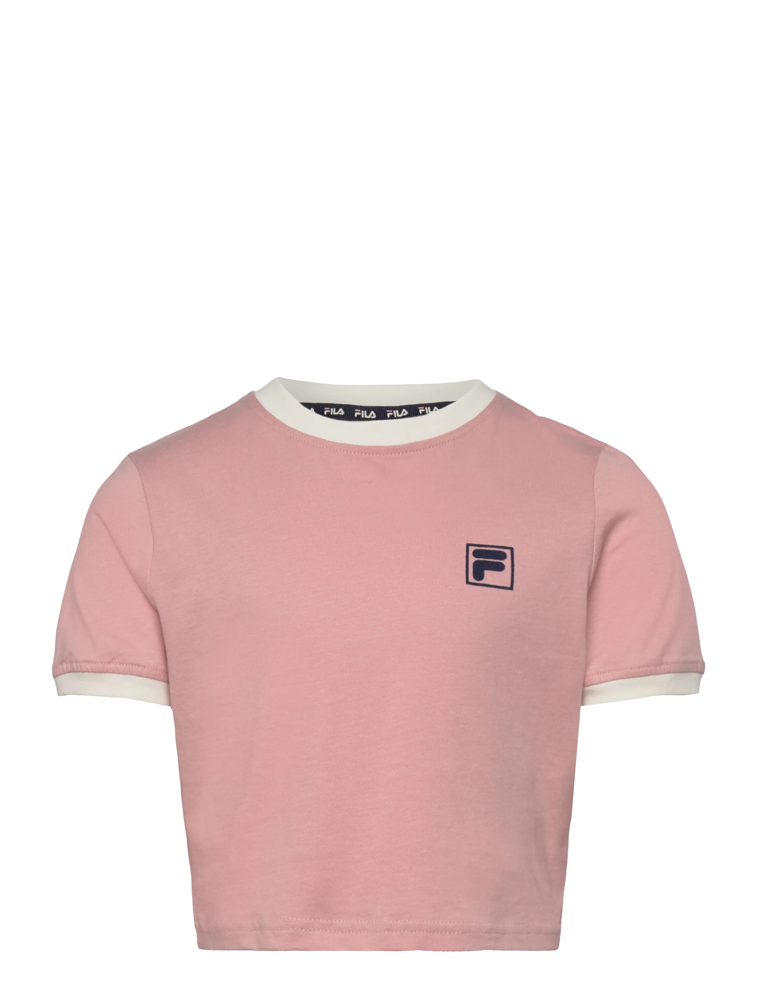 FILA PRATOLINO cropped ringer t-shirt - Overdele - MELLOW ROSE-EGRET / pink/rose