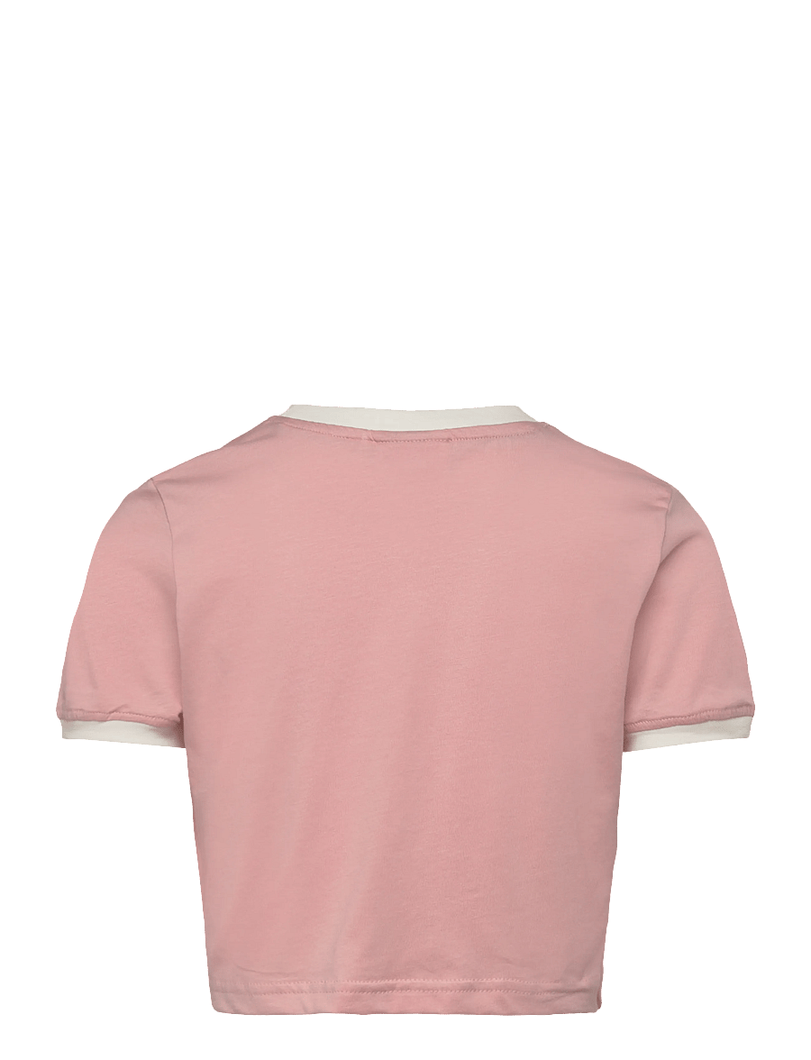 FILA - PRATOLINO cropped ringer t-shirt - t-shirts à manches courtes - mellow rose-egret - 1