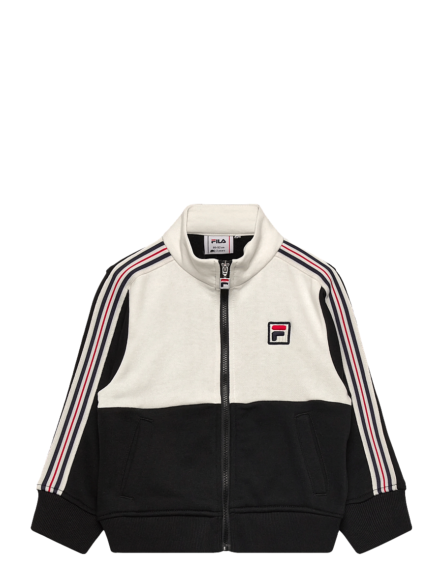 FILA - MONTEREGGI regular heritage tape track jacket - sweatshirts - black-egret - 0