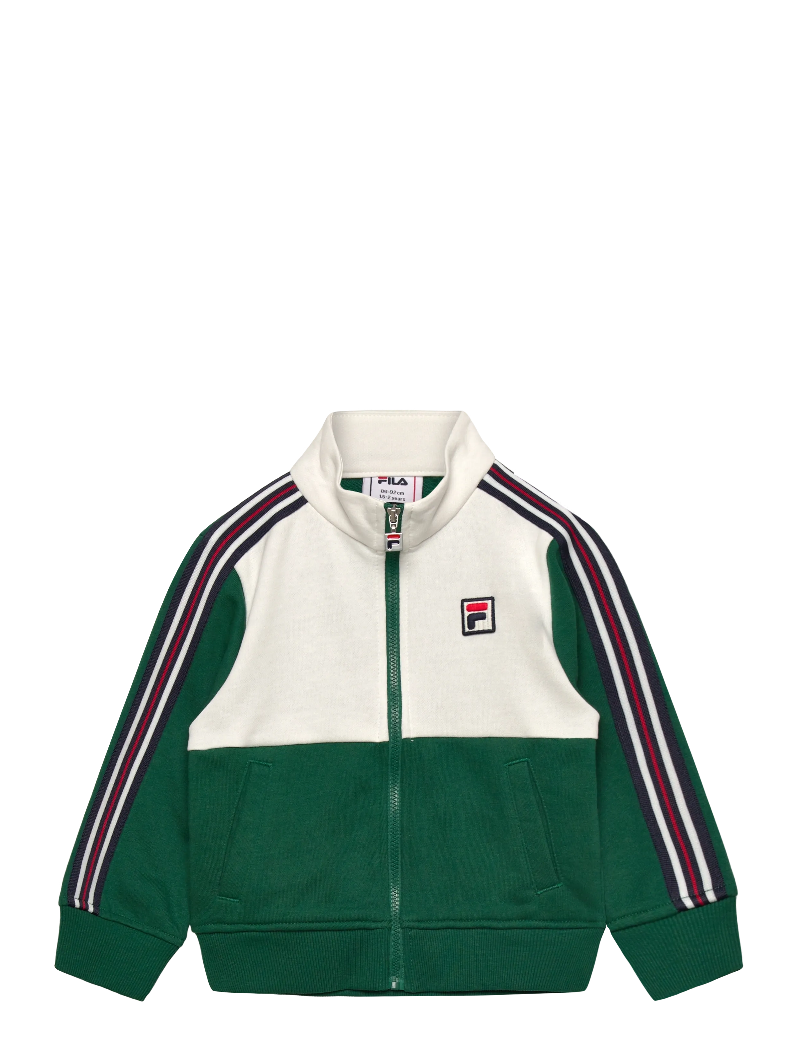 FILA MONTEREGGI regular heritage tape  track jacket - FILA - POSY GREEN-EGRET / green