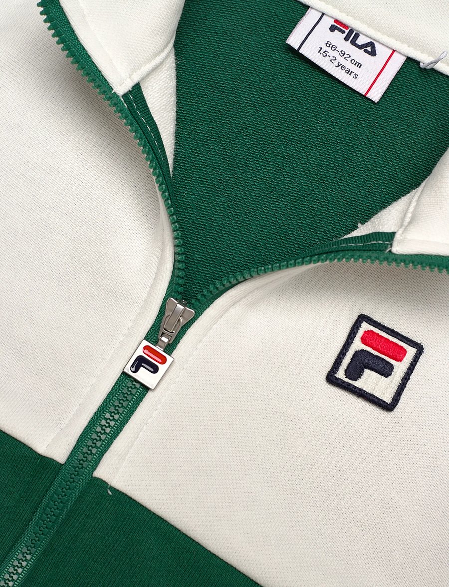 FILA - MONTEREGGI regular heritage tape track jacket - sweats - posy green-egret - 2