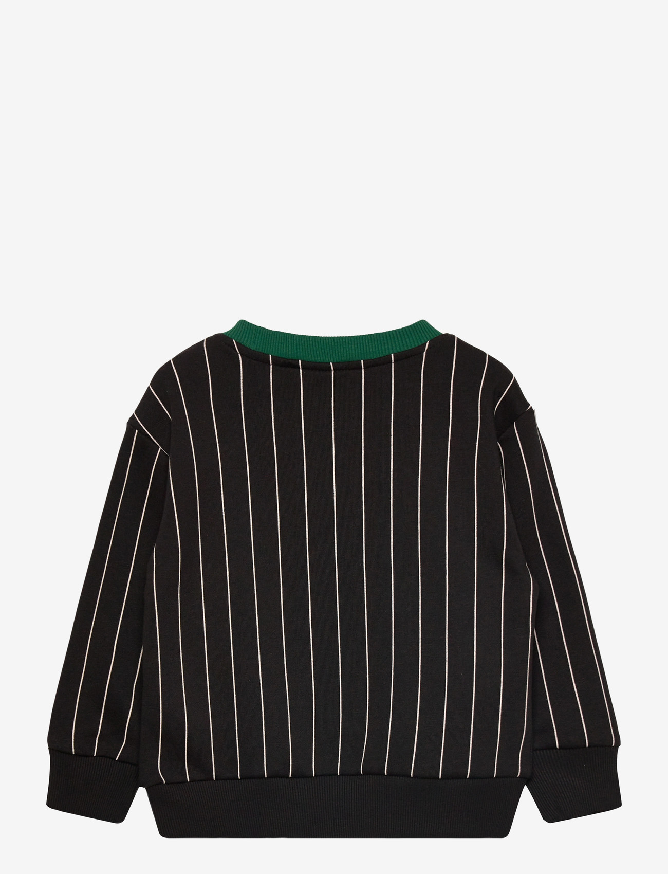 FILA - LUBACO regular pinstriped crewneck sweatshirt - sweatshirts - black / egret striped (2/1) - 1