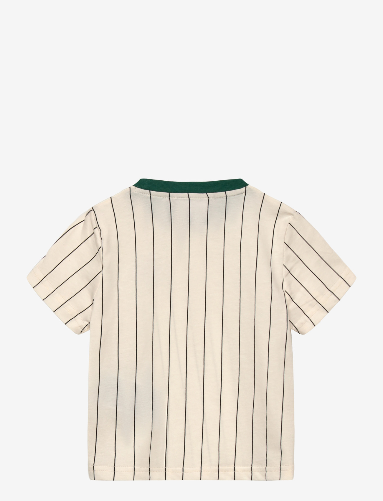 FILA - LUBACO regular pinstriped t-shirt - kortärmade t-shirts - egret / black striped (2/1) - 1